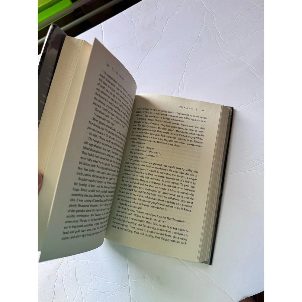 Lee Child Blue Moon Jack Reacher Novel Hardcover Thriller Book 2019